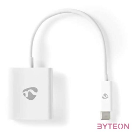 Nedis USB-C apa - HDMI anya Adapterkábel 0.2m Fehér