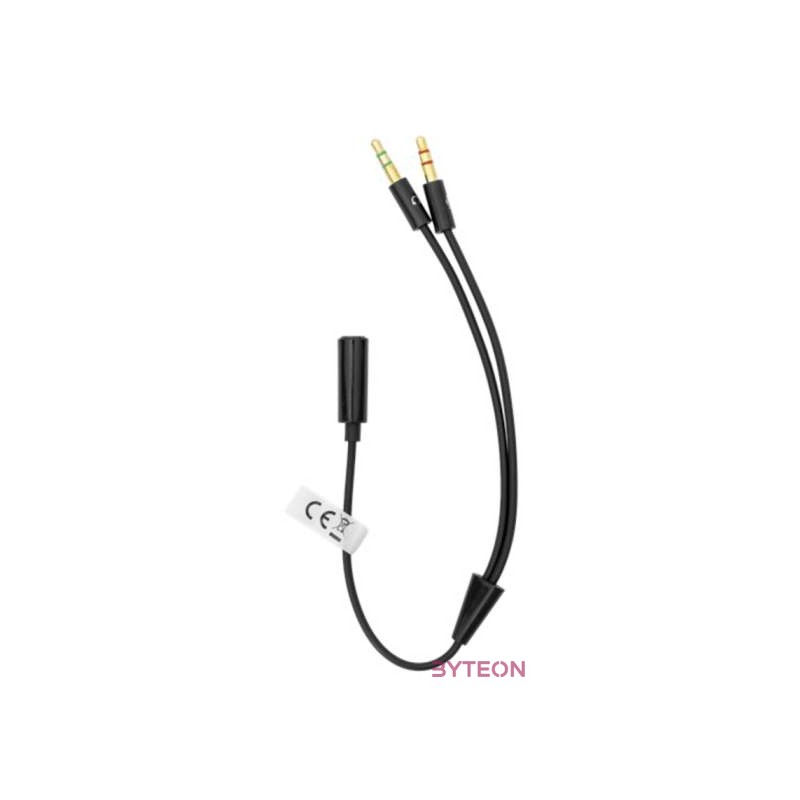 Sbox Jack 3.5mm jack anya - 2x3.5mm jack apa elosztó