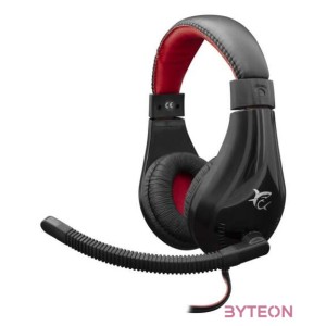 White Shark GH-2040 SERVAL Gaming Headset Fekete,Piros