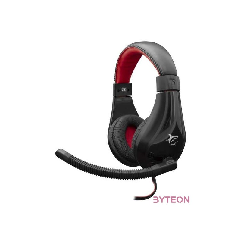 White Shark GH-2040 SERVAL Gaming Headset Fekete,Piros