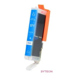 ECO (Canon CLI-571XL) Tintapatron Cián (Chipes)
