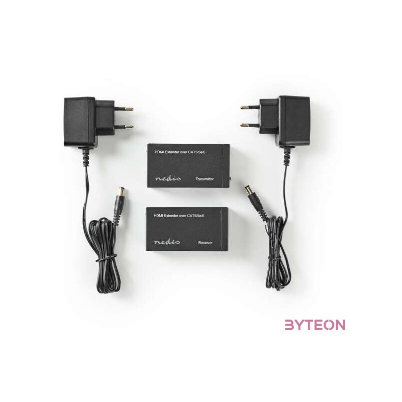 Nedis HDMI CAT5 hosszabbító (HDMI anya  RJ45 anya - HDMI anya  RJ45 anya)