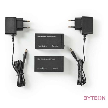 Nedis HDMI CAT5 hosszabbító (HDMI anya  RJ45 anya - HDMI anya  RJ45 anya)