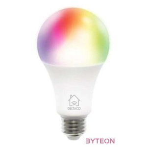 Deltaco LED izzó 9W 810lm E27 - Állítható színes