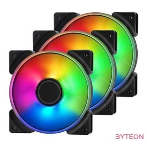 Fractal Design Prisma AL-14,PWM 140mm PWM rendszerhűtő - Fekete (3db,csomag)