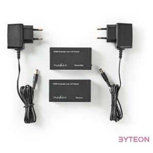 Nedis HDMI CAT5 hosszabbító (HDMI anya  RJ45 anya - HDMI anya  RJ45 anya)