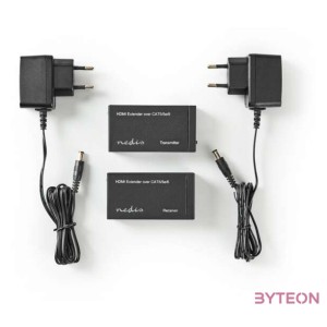 Nedis HDMI CAT5 hosszabbító (HDMI anya  RJ45 anya - HDMI anya  RJ45 anya)