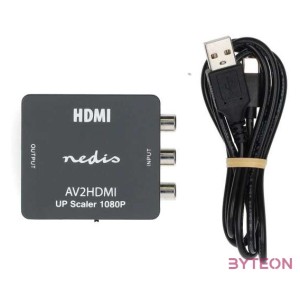 Nedis 3xRCA (RWY) anya - HDMI anya Kompozit Video-HDMI Konverter