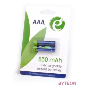 Gembird EG-BA-AAA8R-01 850mAh AAA Újratölthető ceruzaelem (2db,csomag)