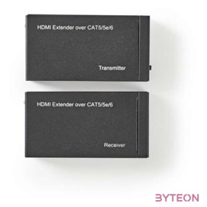 Nedis HDMI CAT5 hosszabbító (HDMI anya  RJ45 anya - HDMI anya  RJ45 anya)
