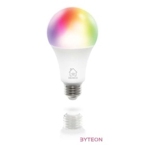 Deltaco LED izzó 9W 810lm E27 - Állítható színes