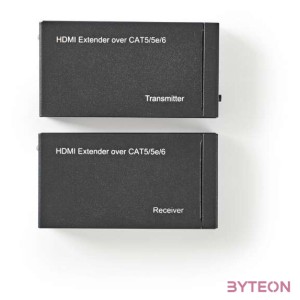 Nedis HDMI CAT5 hosszabbító (HDMI anya  RJ45 anya - HDMI anya  RJ45 anya)