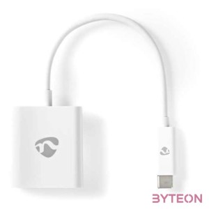 Nedis USB-C apa - HDMI anya Adapterkábel 0.2m Fehér