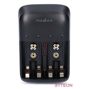 Nedis BACH07 4x AA,AAA,E-Blokk NiMH Akkumulátor Töltő