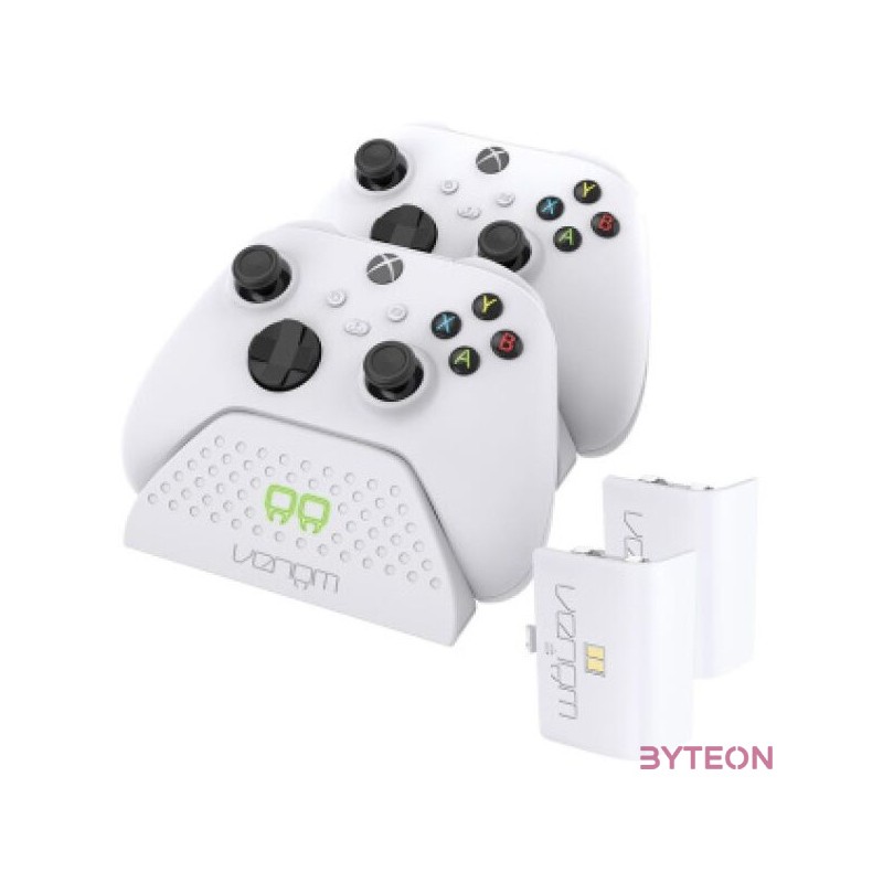 Venom VS2880 Xbox Series X,S Fehér Töltőállomás  2 db Akkumulátor