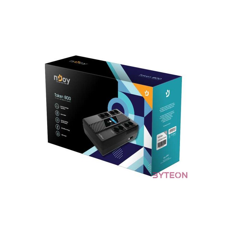 Njoy Token 800 800VA , 480W Vonalinteraktív UPS