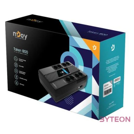 Njoy Token 800 800VA , 480W Vonalinteraktív UPS