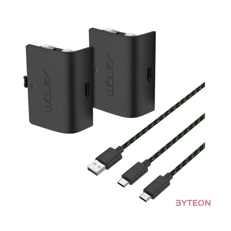 Venom VS2882 Xbox Series X,S 2db Fekete Akkumulátor  3m Töltőkábel
