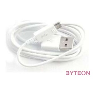 BlackBird USB apa - MicroUSB apa gyári Adat- és töltőkábel 1m - Fehér