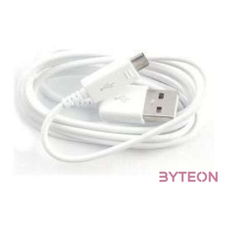 BlackBird USB apa - MicroUSB apa gyári Adat- és töltőkábel 1m - Fehér