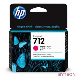 HP 712 Eredeti Tintapatron Magenta