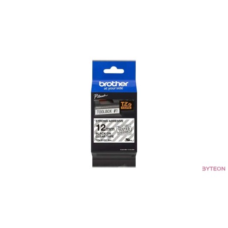 Brother TZE-S131 (12mm, 8m) laminált szalag - Átlátszó