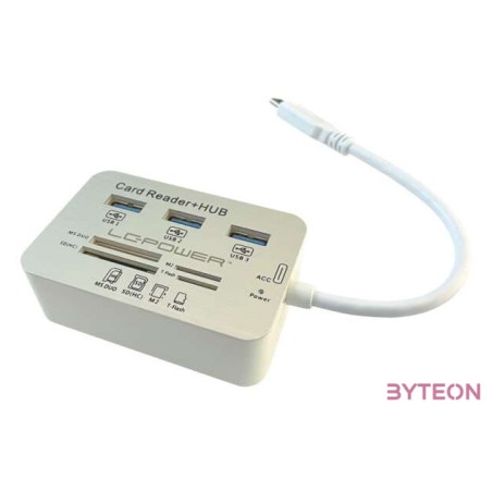 LC Power LC-HUB-C-CR USB 3.0 HUB (32 port) Ezüst, Fehér