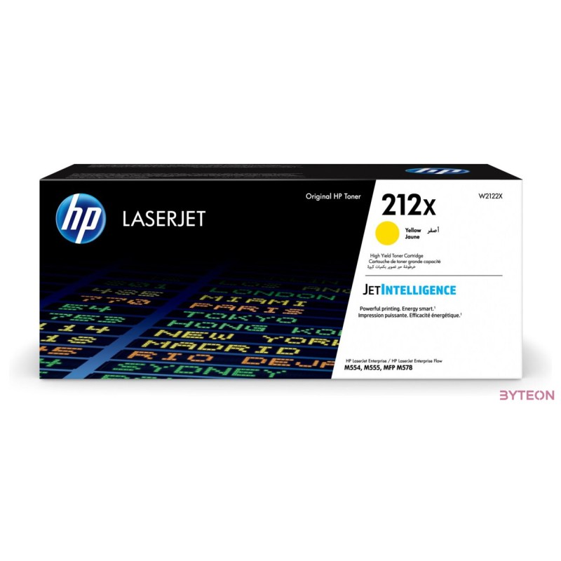HP 212X Eredti Toner Sárga