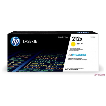 HP 212X Eredti Toner Sárga