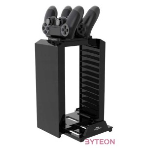 FroggieX PS4 Kettős töltőállomás  lemez tartó állvány