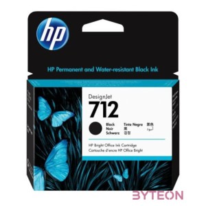 HP 712 Eredeti Tintapatron Fekete