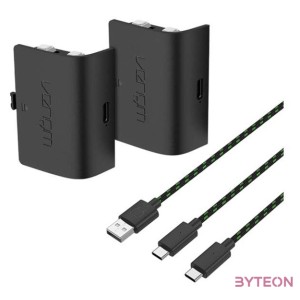 Venom VS2882 Xbox Series X,S 2db Fekete Akkumulátor  3m Töltőkábel