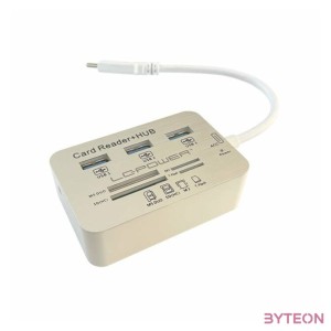 LC Power LC-HUB-C-CR USB 3.0 HUB (32 port) Ezüst, Fehér