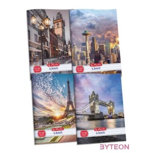Herlitz City 32 lapos A5 sima füzet többféle