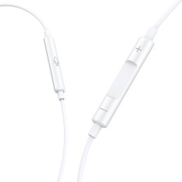 Vipfan M13 wired in-ear headphones (white)