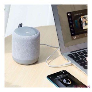 HOCO UPA14 Aux Audio kábel 1m - Szürke (3.5mm jack apa - 3.5mm jack apa)