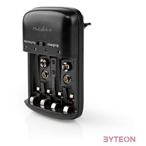 Nedis BACH07 4x AA,AAA,E-Blokk NiMH Akkumulátor Töltő