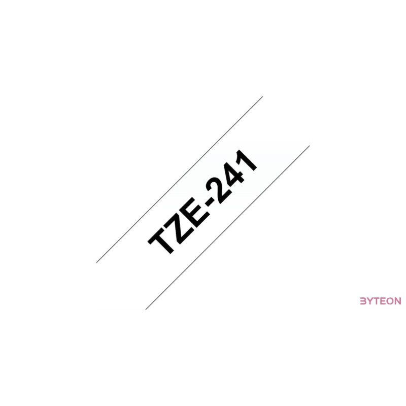 Brother TZE-241 (18mm, 8m) laminált szalag - Fehér