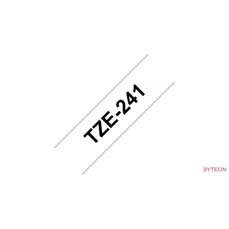 Brother TZE-241 (18mm, 8m) laminált szalag - Fehér