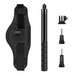 Puluz Selfie stick / állvány 3 az 1-ben 16 cm-es PU531B LED gyűrűs lámpával