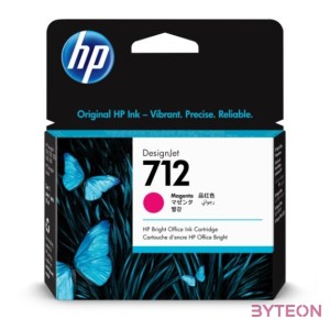 HP 712 Eredeti Tintapatron Magenta