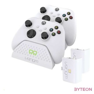 Venom VS2880 Xbox Series X,S Fehér Töltőállomás  2 db Akkumulátor