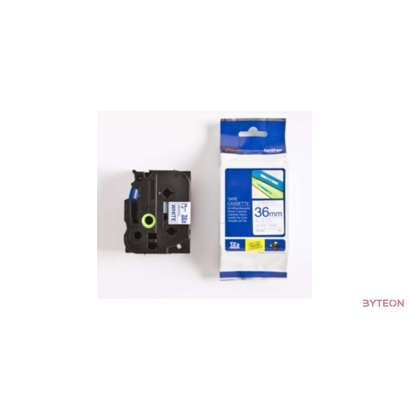 Brother TZE-263 (36mm, 8m) laminált szalag - Fehér