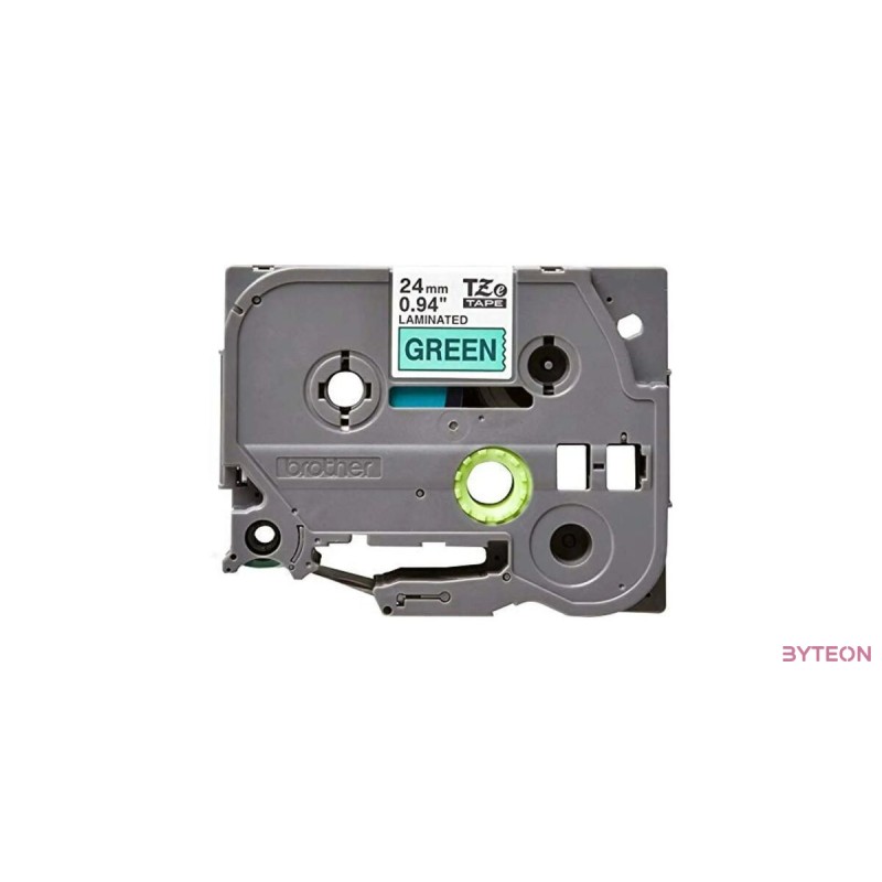 Brother TZE-751 (24mm, 8m) laminált szalag - Zöld