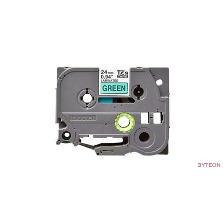 Brother TZE-751 (24mm, 8m) laminált szalag - Zöld