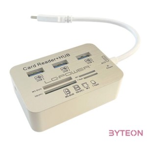 LC Power LC-HUB-C-CR USB 3.0 HUB (32 port) Ezüst, Fehér