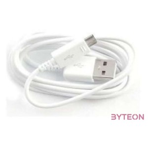 BlackBird USB apa - MicroUSB apa gyári Adat- és töltőkábel 1m - Fehér