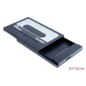 Inter-Tech Argus HD-25620 2.5 USB 3.0 Külső HDD ház - Fekete,Fehér