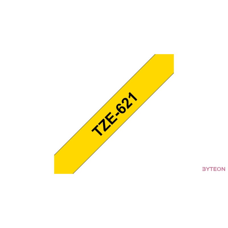 Brother TZE-621 (9mm, 8m) laminált szalag - Sárga