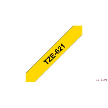 Brother TZE-621 (9mm, 8m) laminált szalag - Sárga